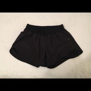 Lululemon black running shorts